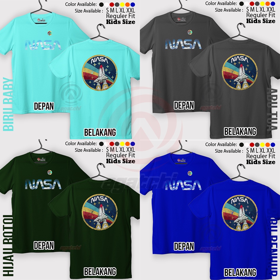 Baju Kaos Atasan Anak Laki - Laki Agatchi Motif Nasa