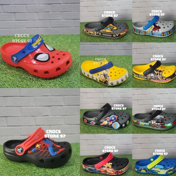 SANDAL CROCS ANAK KARAKTER/SANDAL CROCS FUN LAB/CROCS ANAK ORIGINAL