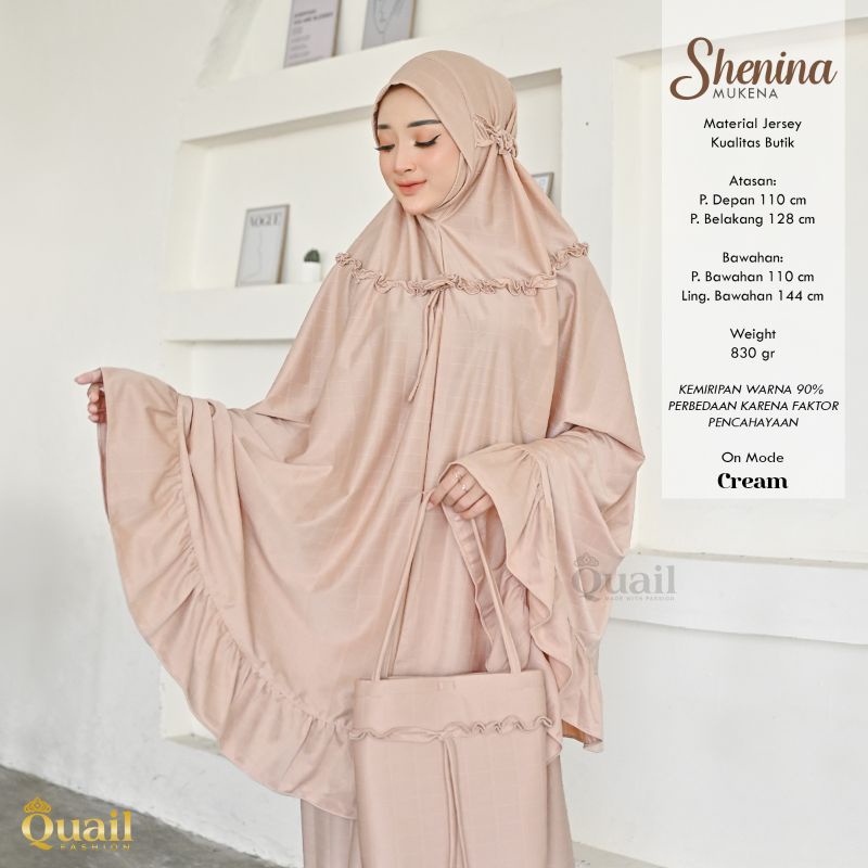 Mukena Jersey Shenina ori Quail Hijab