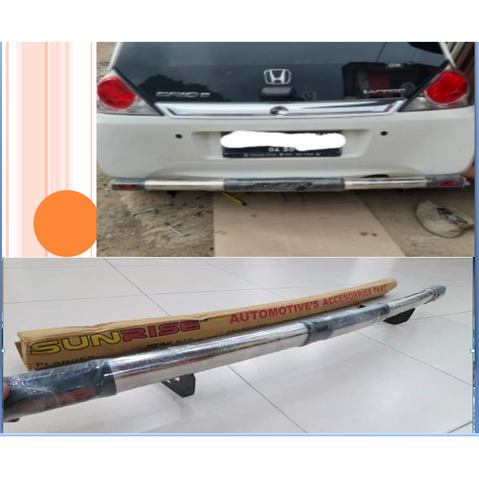 PPBBS - PENGAMAN BELAKANG MOBIL BRIO - BEMPER BELAKANG HONDA BRIO - BUMPER BELAKANG BRIO - ACCECORIE