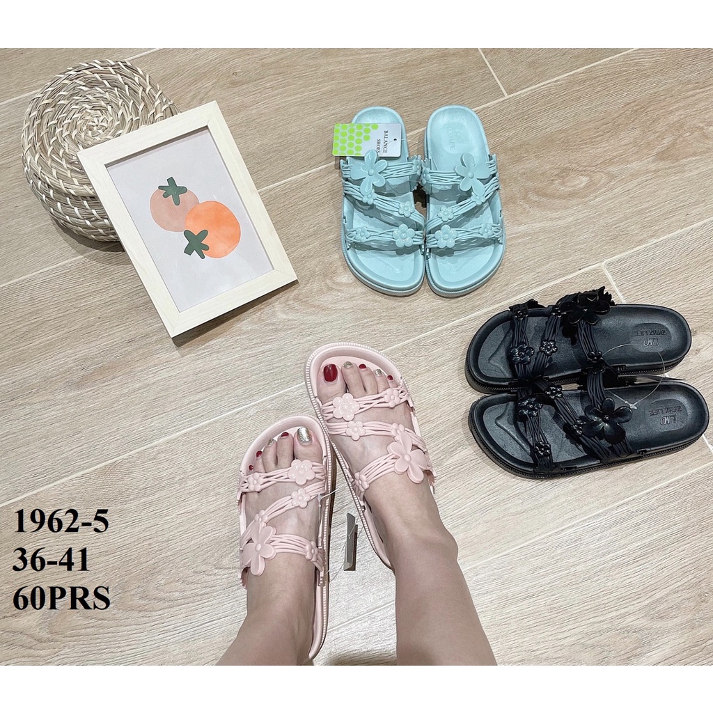 SANDAL KARET WANITA JELLY MURAH MODEL SANDAL GUNUNG TALI KERUT HYS 2017 SIZE 36-40 LENTUR BISA COD