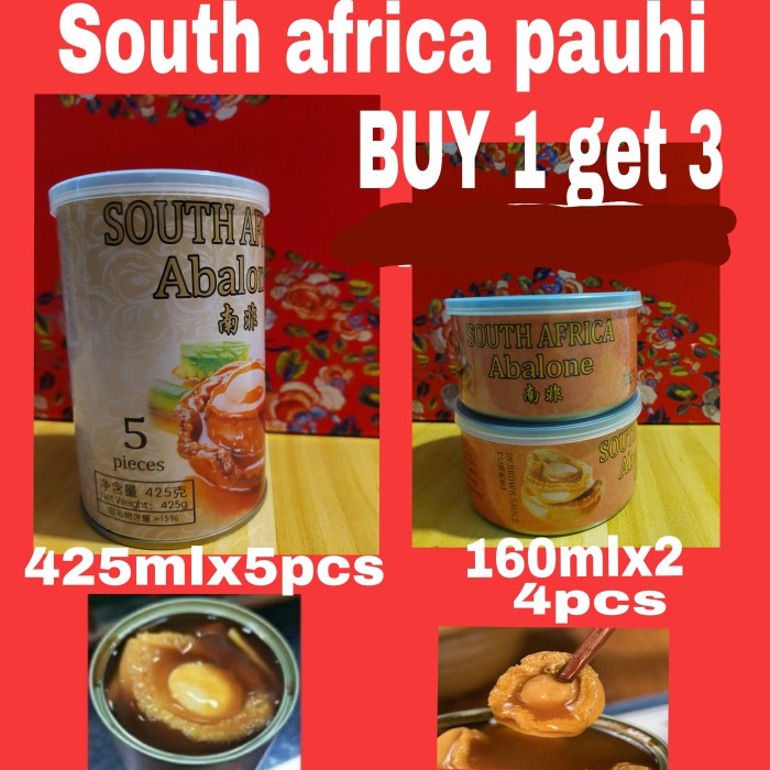 

PREMIUM ABALONE /PAUHI KALENG , 1KALENG 425ML + 2KALENG 160ML