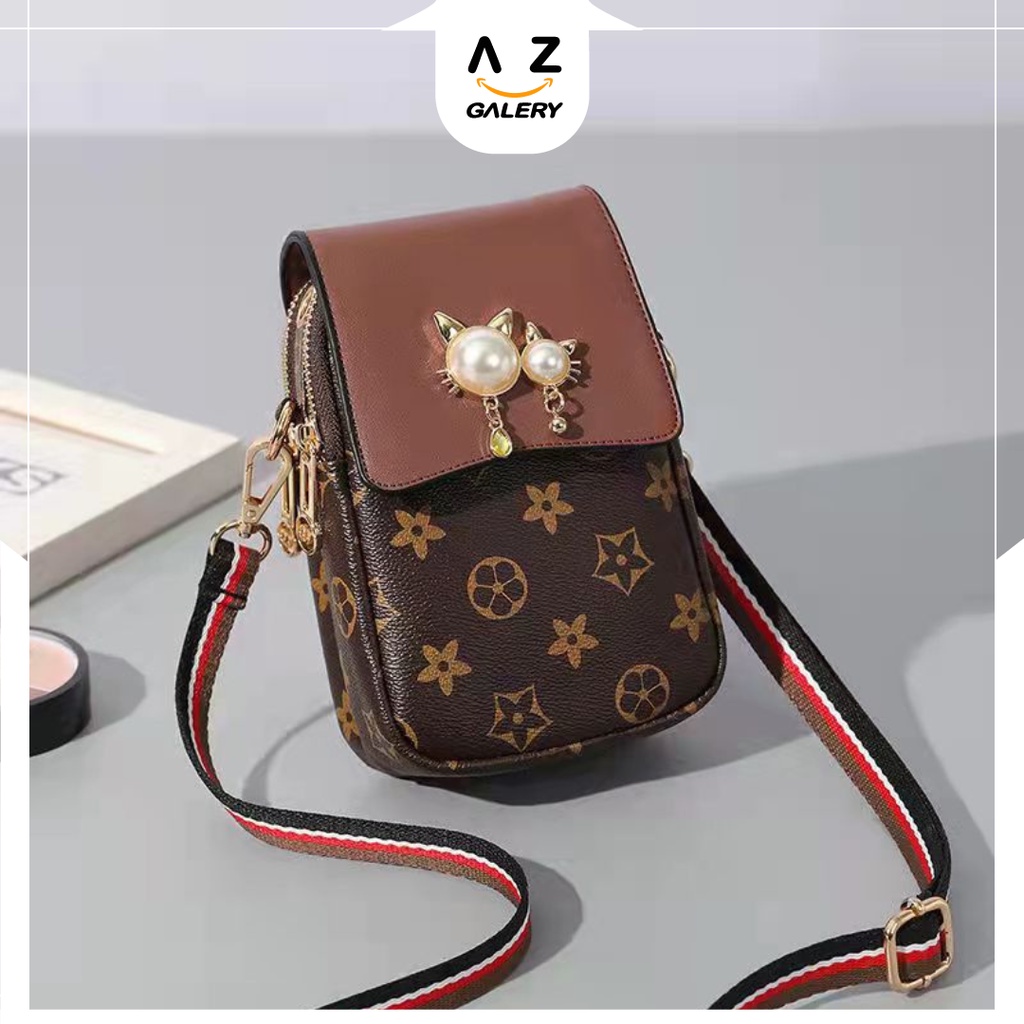 Tas Selempang Wanita Fashion Korea Style Kasual Motif Tas Bahu Cewek Sling Bag Women Kulit PU AZGALERY / COD / T270