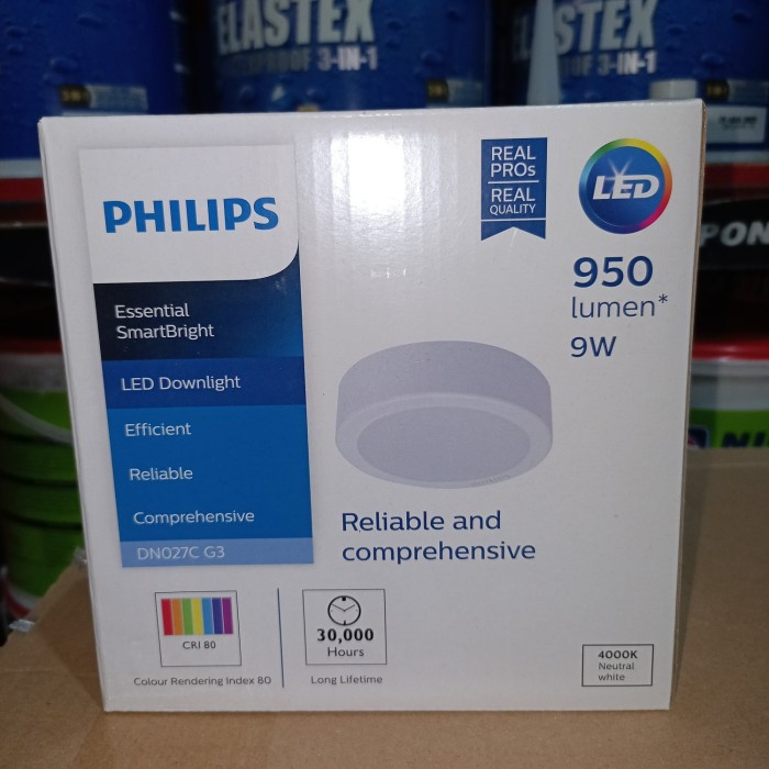 [Smart ] Lampu Led Downlight Philips Dn027C G3 9Watt 6" Dn027C 9W [Lamp]