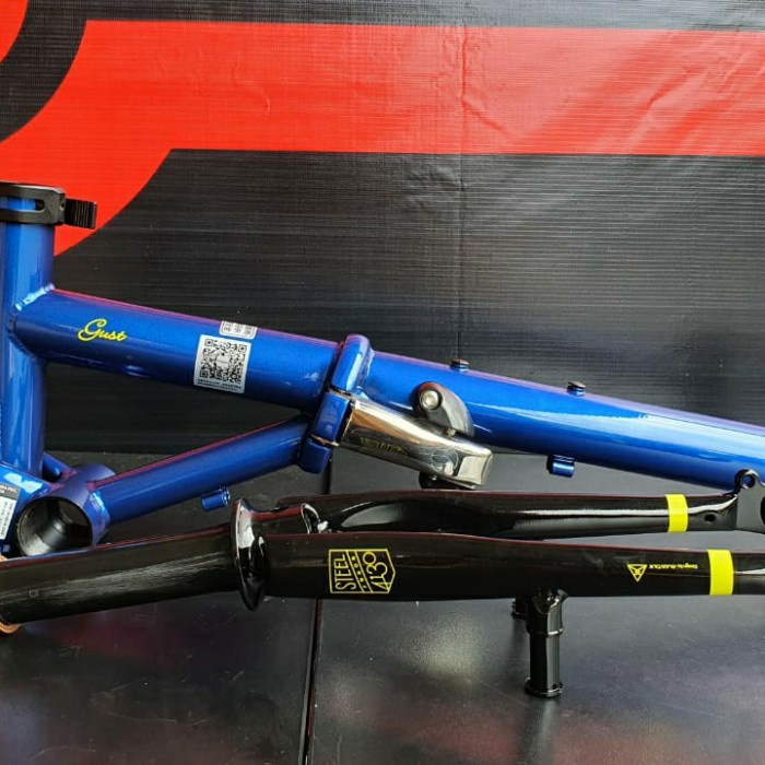 Frame fork handlepost FNHON Gust biru saphire blue sapphire seli