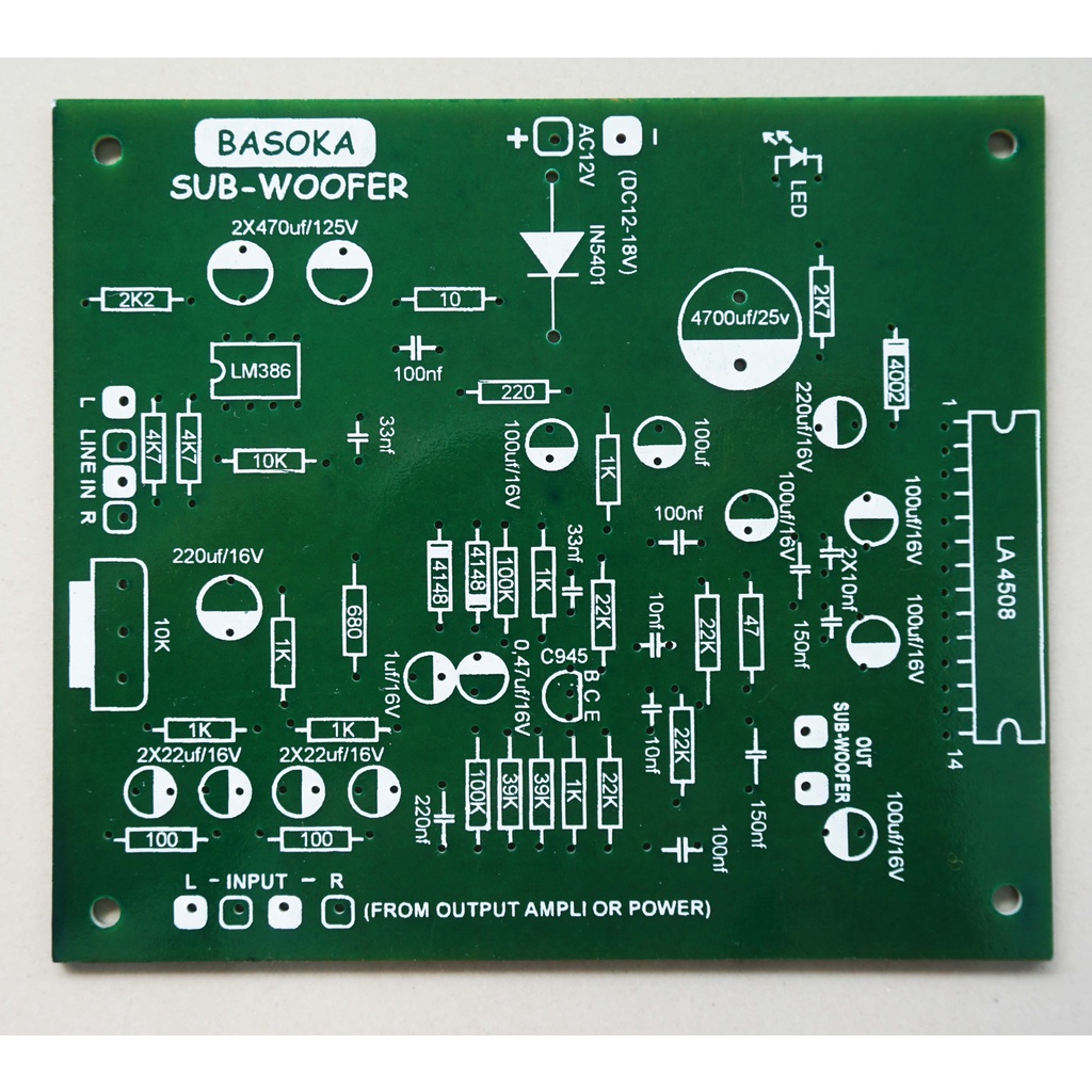 PCB BASOKA SUB-WOOFER