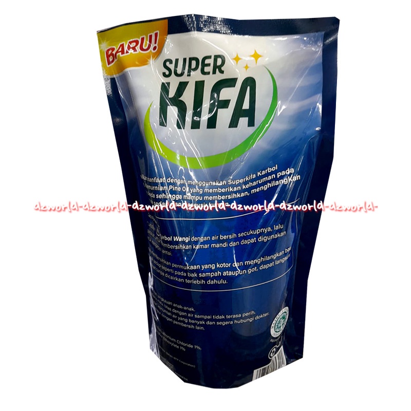 Super Kifa Pine Oil 755ml Karbol Wangi Refill Pembersih Lantai Carbol Minyak Pinus Kemasan Pouch Plastik Isi Ulang Kiffa 755 ml