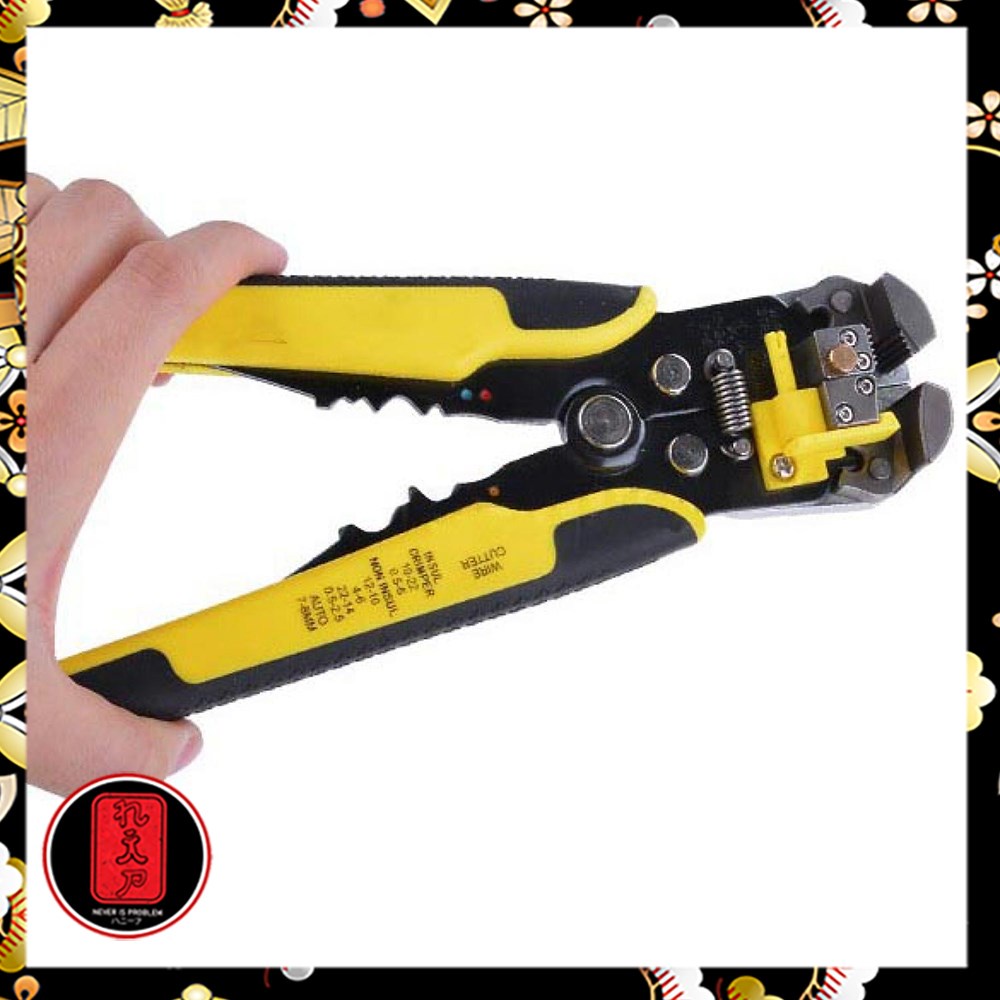 Taffware Tang Kabel Multifungsi Wire Cutter Crimper Pliers - TK0742 - Yellow