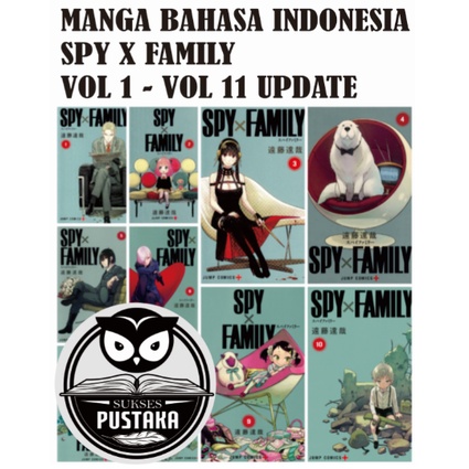 [INDONESIA] BUKU KOMIK SPY X FAMILY VOLUME 1 - 11 UPDATE PLUS STIKER - MANGA TATSUYA ENDO [ORIGINAL]