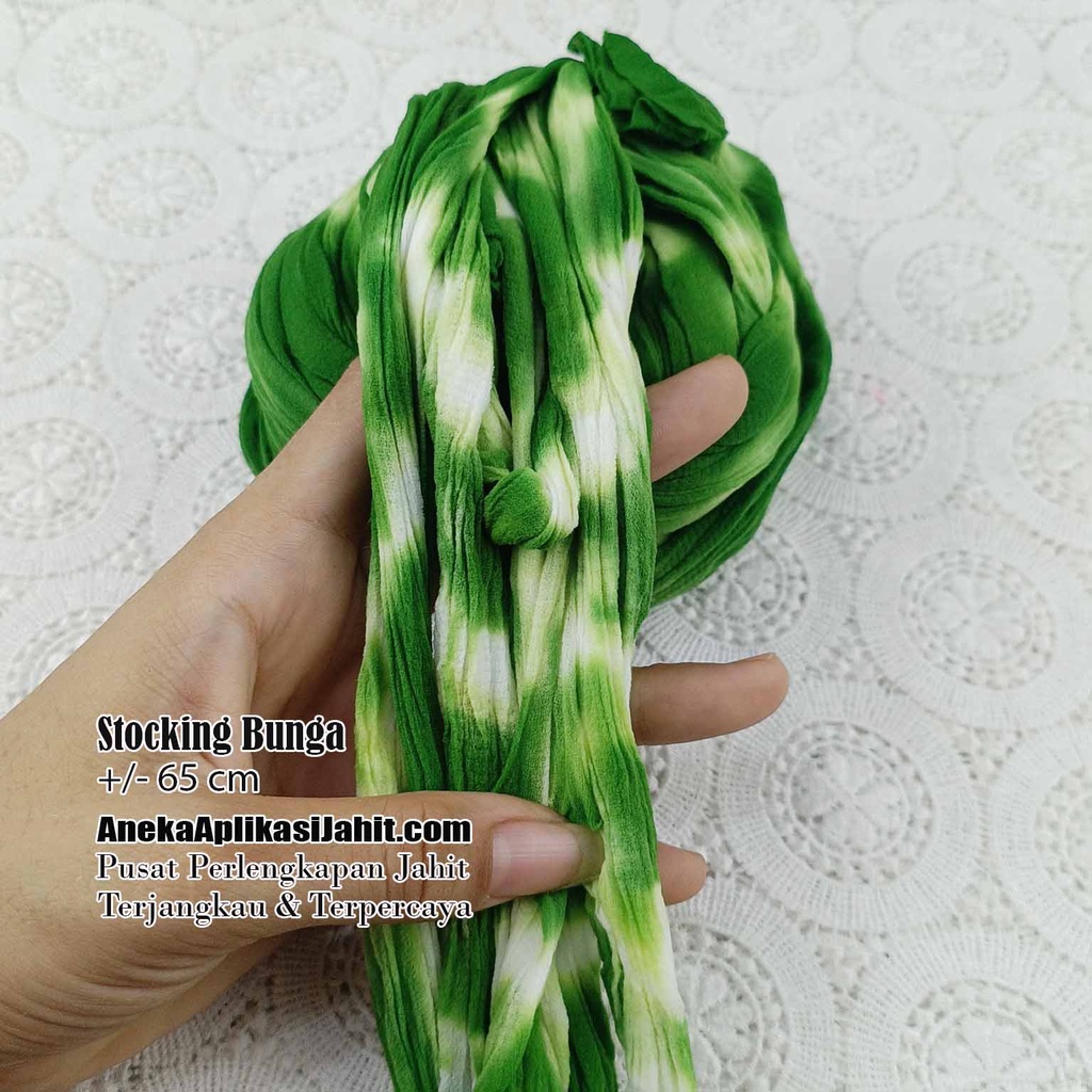 STOCKING BUNGA PER LEMBAR / BAHAN BUNGA STOCKING / STOCKING KOMBINASI