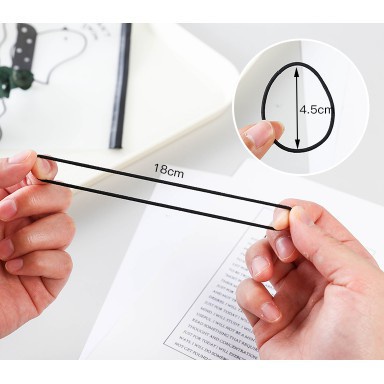 MMM Ikat Karet Rambut Elastis Warna 100Pcs Tipis kecil kode 510 Gaya Korea untuk Wanita