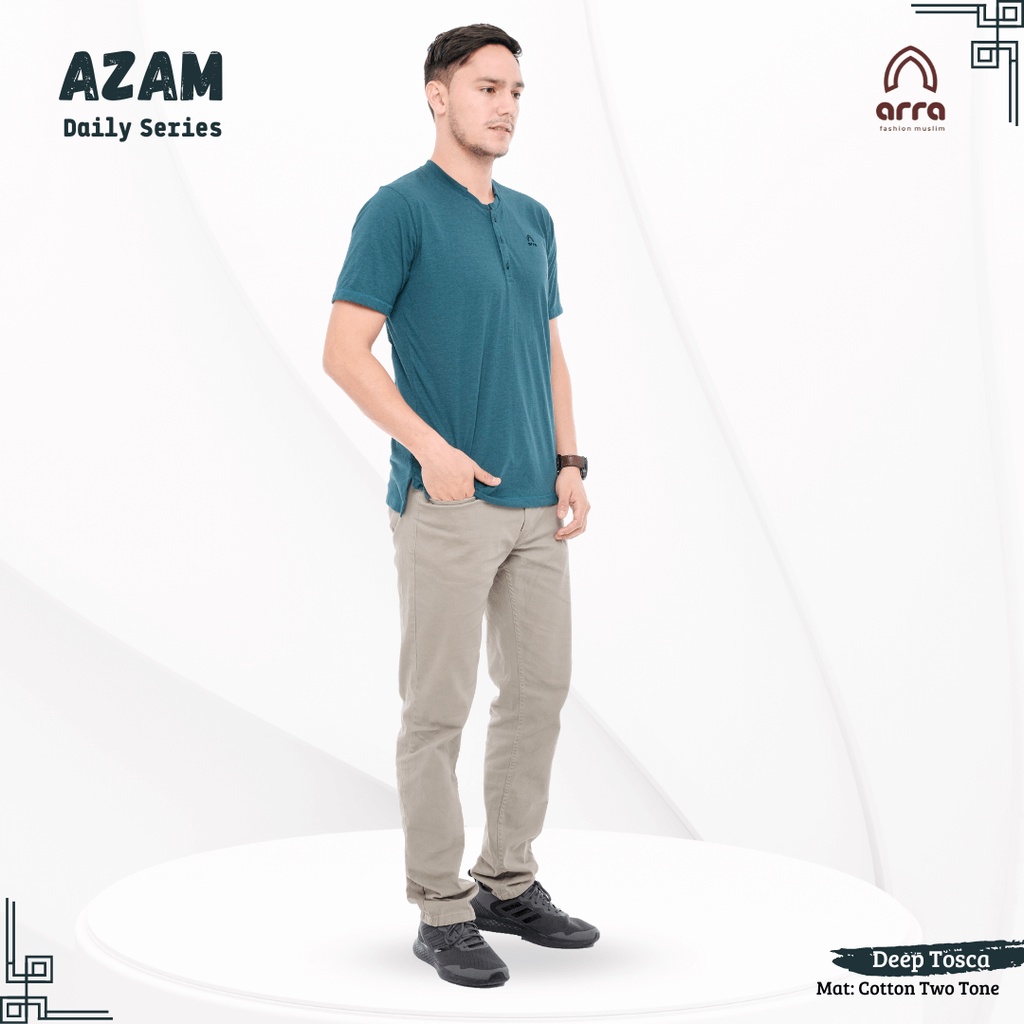 Baju Koko Kurta Pakistan Daily Dewasa Lengan Pendek Kualitas Terbaik Model Terbaru Lebaran Azam Series