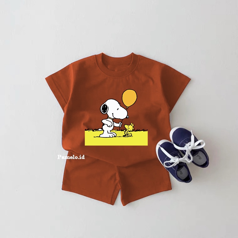 Pamelo.id Set Anak Viral / Sn0Pi / Fashion Anak / Stelan baju anak / Korea Style / Set Balita