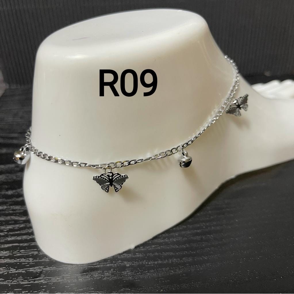 GELANG KAKI SILVER WANITA TERLARIS DAN TERBARU BYK PILIHAN MOTIF LAIN TERBARU