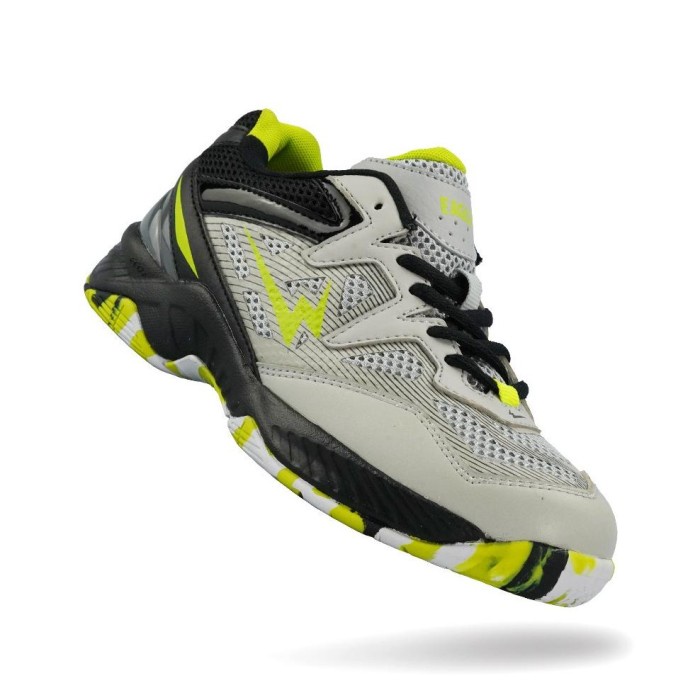 {MentariStore} Sepatu Eagle Hurricance Badminton-Sepatu Badminton Eagle Hurricane Ori - ABU 40 Murah