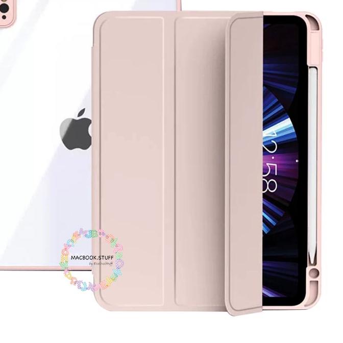 ➱ Acrylic Case IPAD With Pen Holder for IPAD AIR 3 4 / IPAD GEN 7th 8th 9th / IPAD PRO 11 12.9" inch