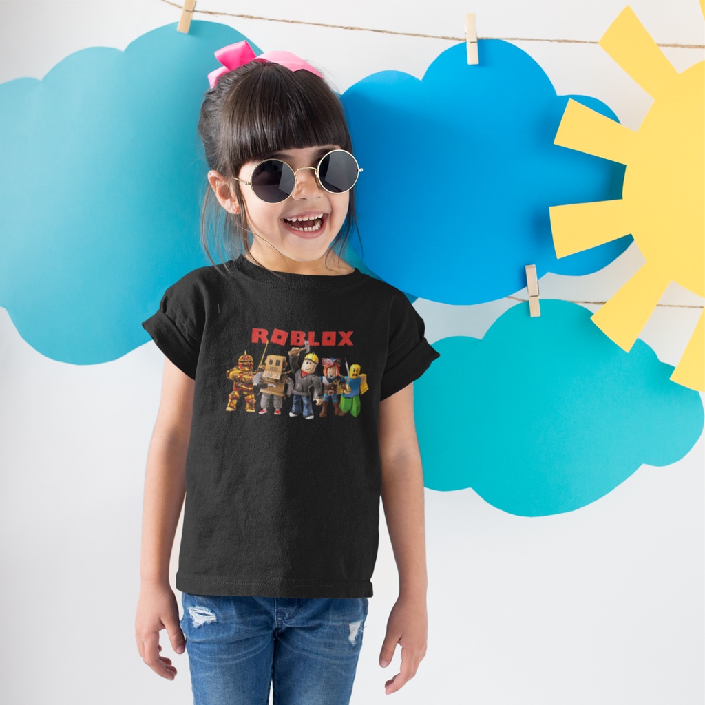 BC011 Kaos Anak Logo Roblox, Kaos Game Anak