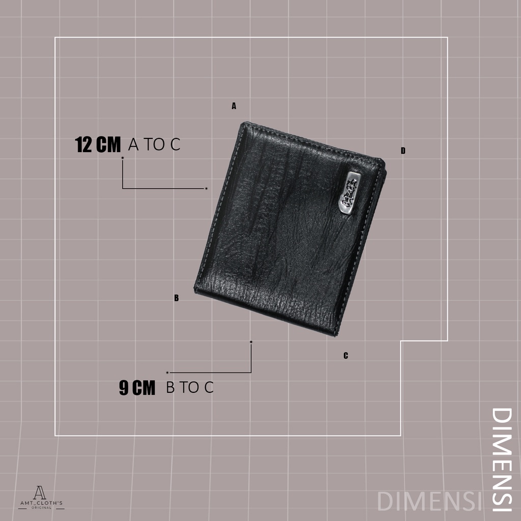 Dompet kulit sintetis dompet pria murah dompet lipat pria dompet fashion pria AMT