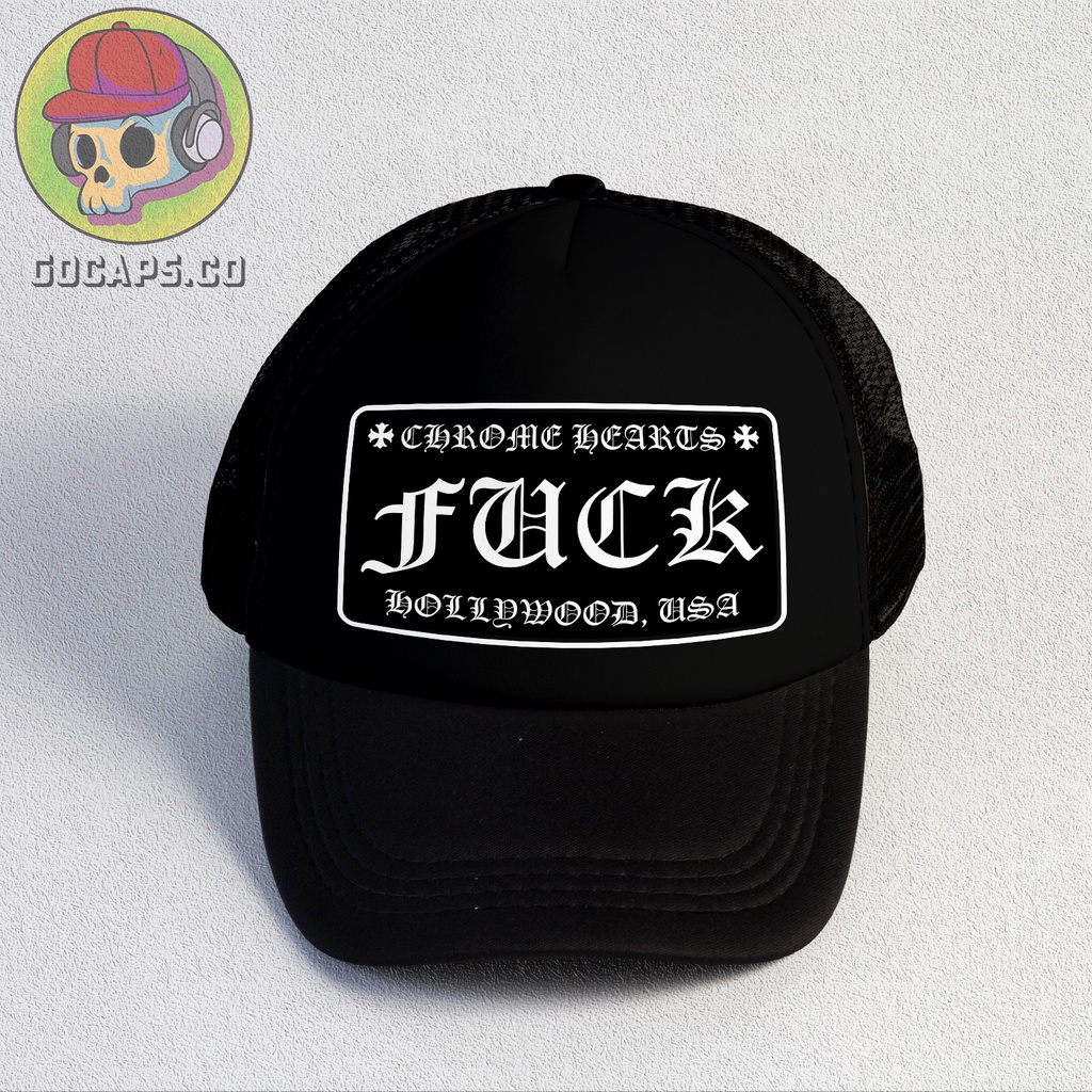 Gocaps - Topi Jaring Trucker Chrome Unisex (Premium Quality) - Fvck