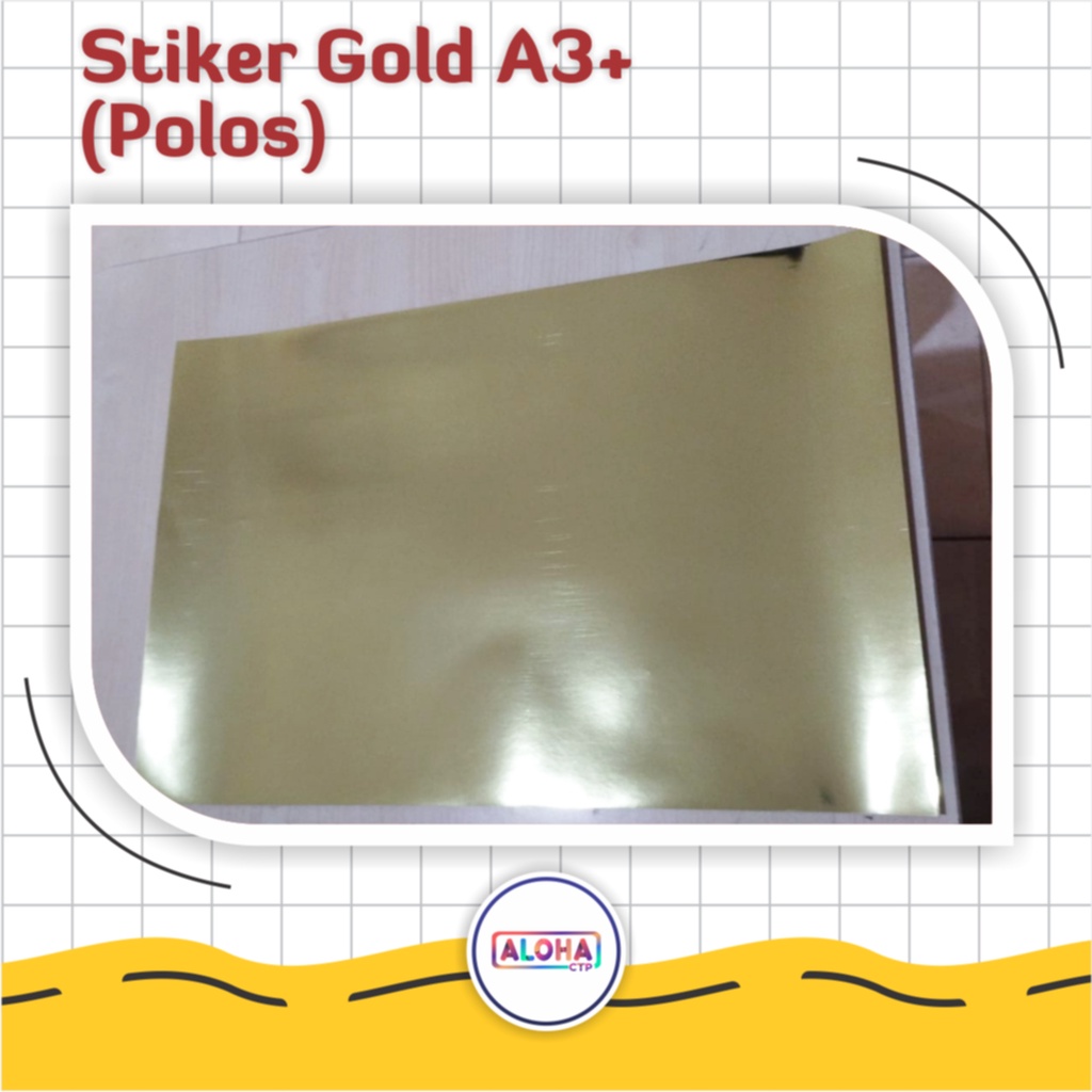 

Ready Bahan Stiker Gold A3+ (32,5 x 48,5 cm) Camel Tanpa Cetak Tanpa Cutting