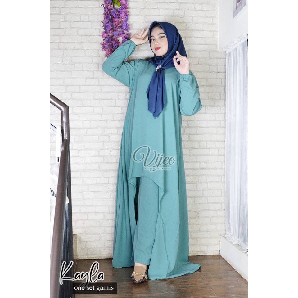 KAYLA ONE SET GAMIS JUMBO/ONE SET MURAH/ONE SET KEREN/ONE SET KONDANGAN#GAMIS CANTIK/GAMIS MURAH/GAM