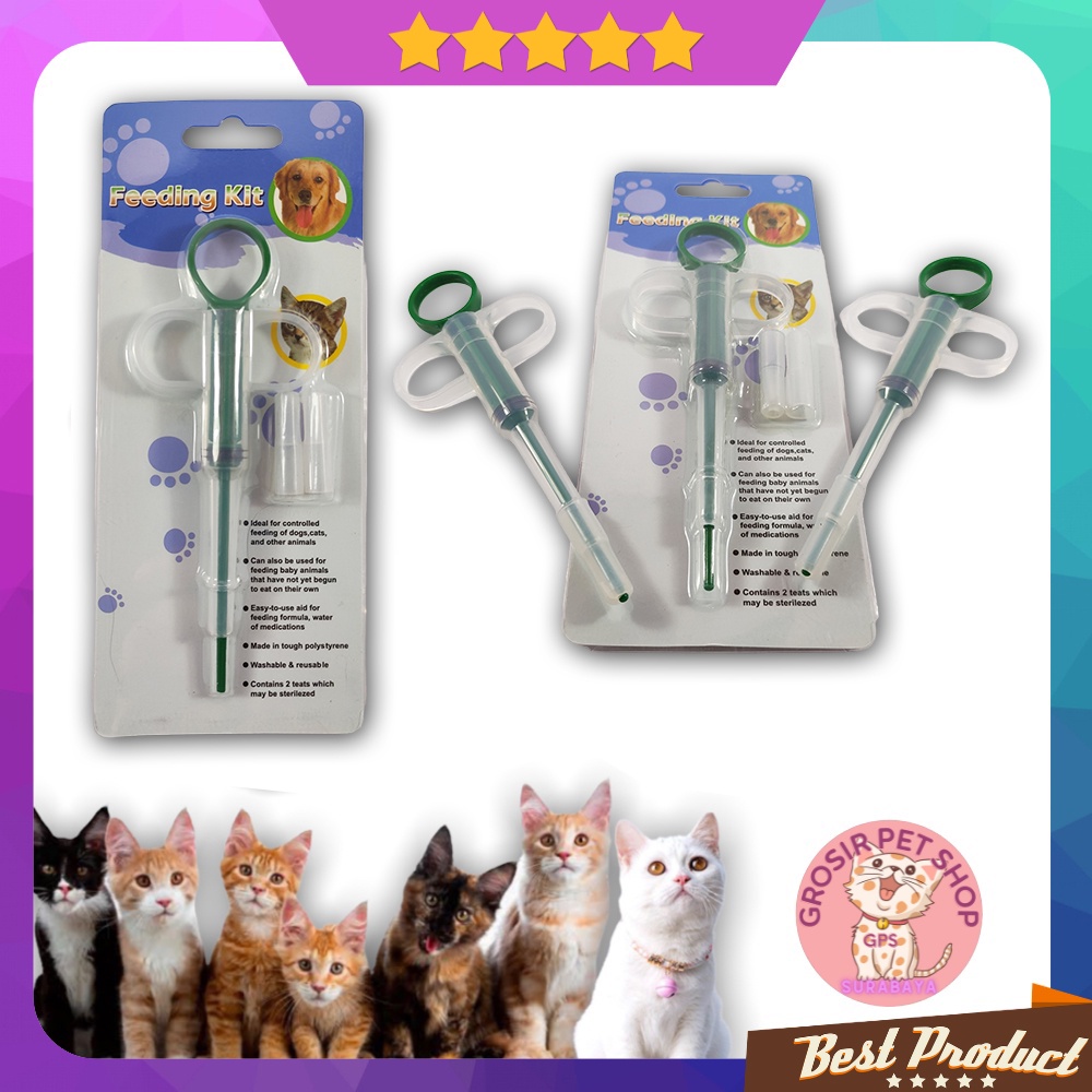 Feeding Kit Alat Bantu pelontar pil untuk kucing anjing minum obat