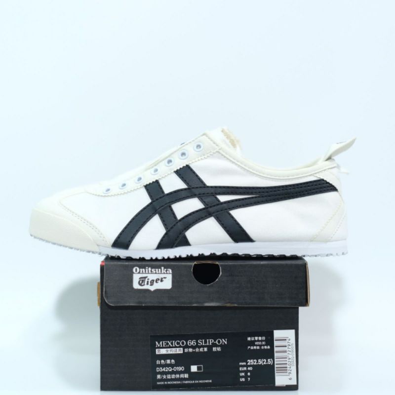 Onitsuka Tiger Mexico 66 Slip On White Black