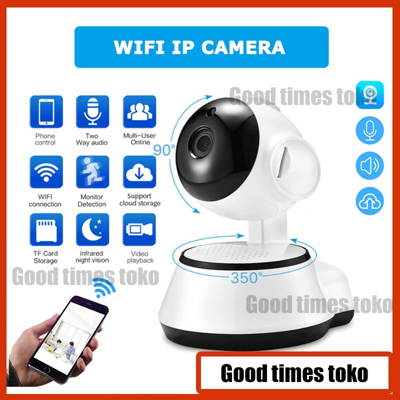 KAMERA CCTV MINI SAMBUNG KE HP V380 Q6 HD1080P Wireless Mini IP CCTV - cctv mini sambung ke hp - cct
