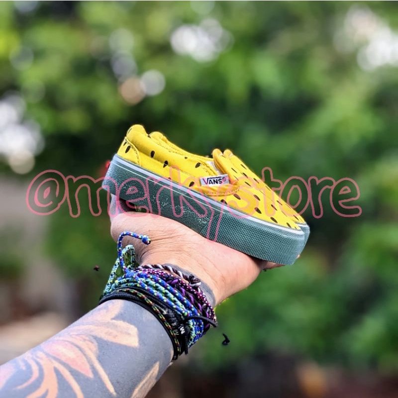 SEPATU ANAK LAKI ANAK PEREMPUAN KUNING SEMANGKA MOTIF