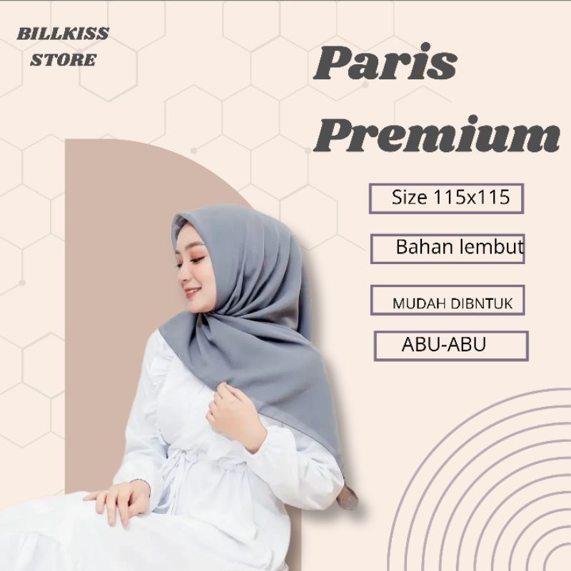 Hampers KRUDUNG PARIS PREMIUM VOAL // Paris Premium // Segi Empat Paris Polos // Hijab voal