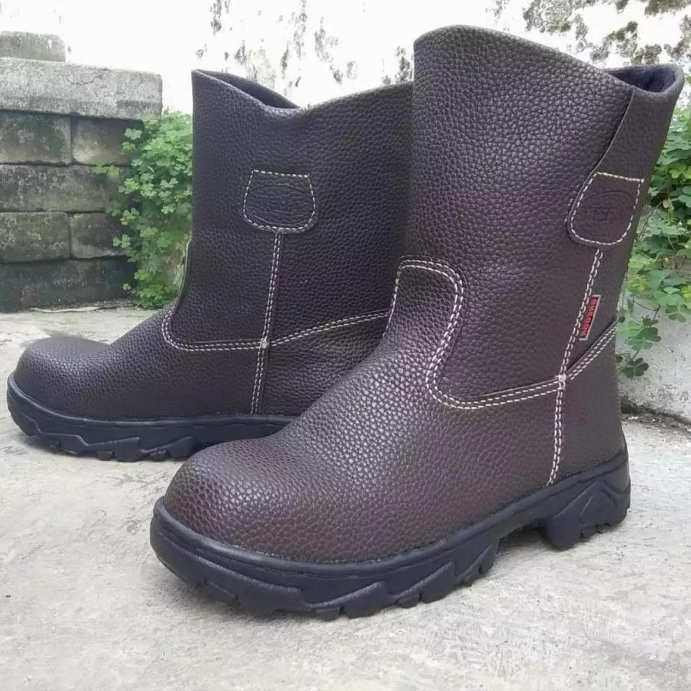 VIRAL Sepatu Safety Boot Panjang Saveti Safeti Septi Joger King Gregor Kingstil Chetah Murah Berkual