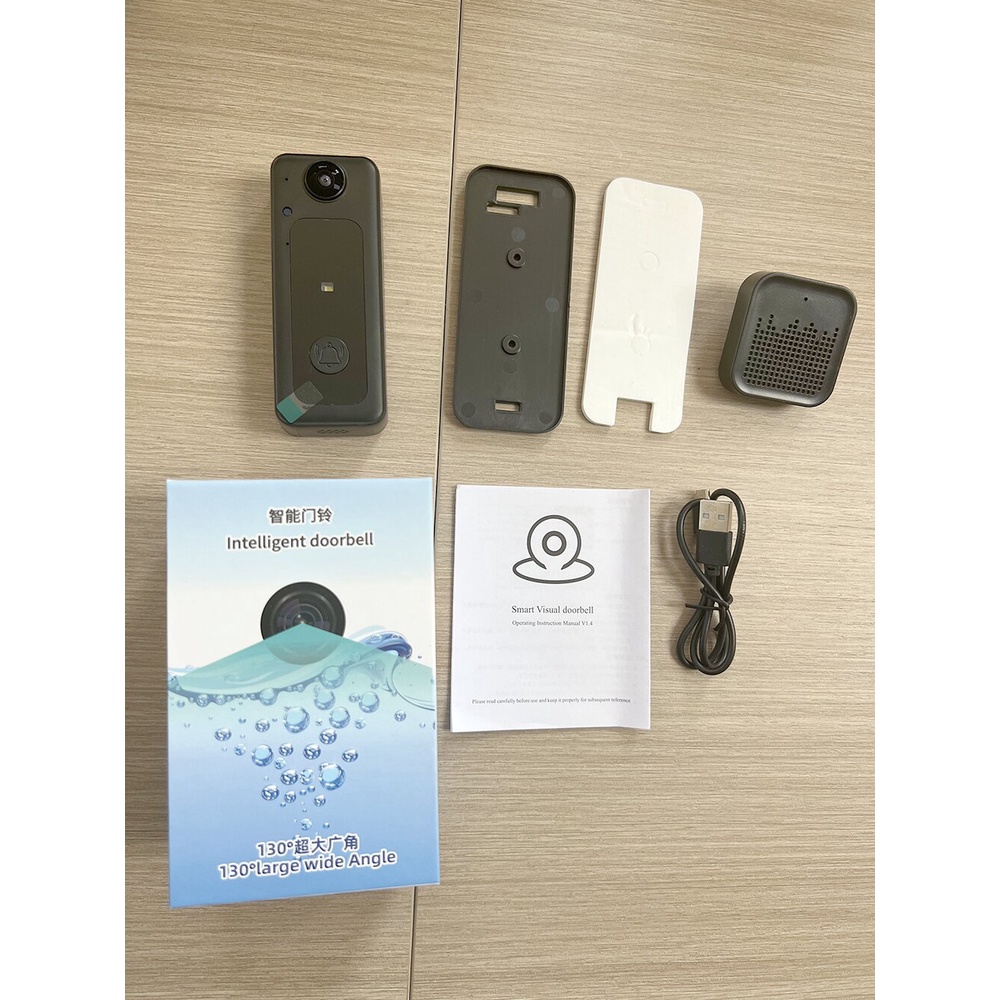 Bel Rumah dengan kamera smart doorbell door bell with camera wifi 2way speaker video CCTV / IP CAMERA / BELL CAMERA MINI / BEL PINTU / BEL RUMAH / BELL WIFI bel pintu dengan Kamera - Smart Door Bell - Ip Camera - Wireless  - Wifi - Video