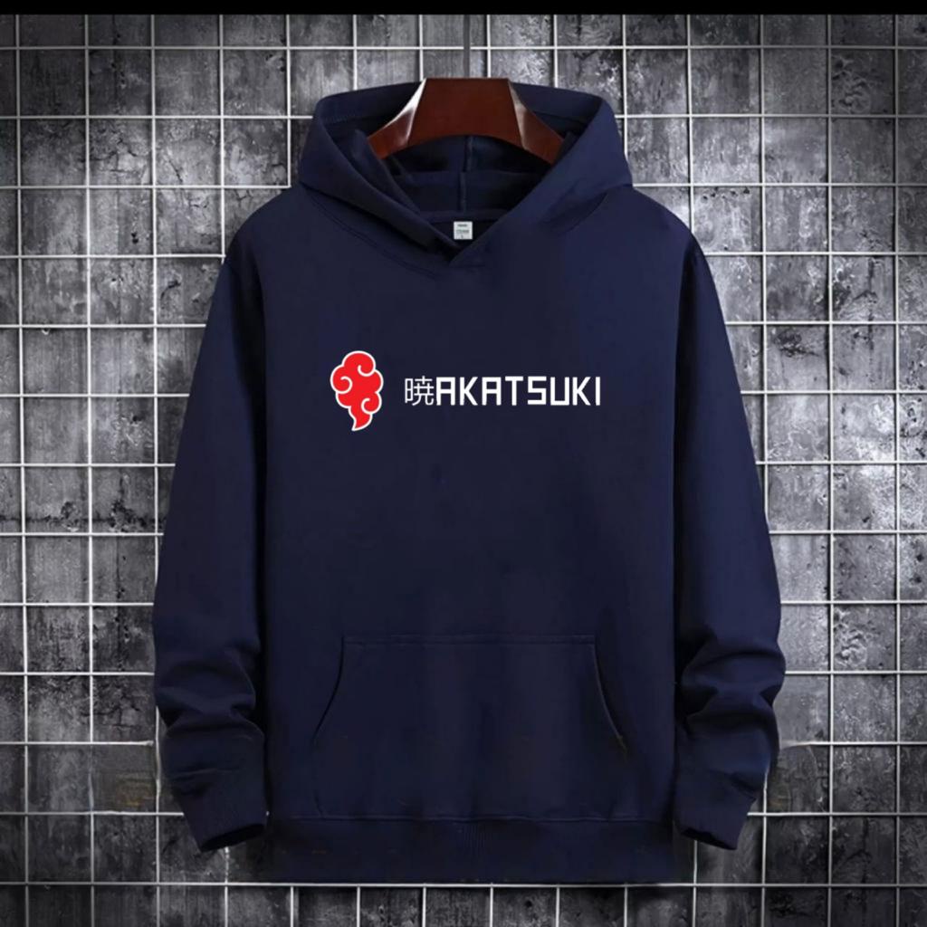 SWEATER HOODIE MODEL AKATSUKI ANIME NARUTO / HOODIE MURAH TERLARIS / HOODIE PRIA DAN WANITA / UNISEX