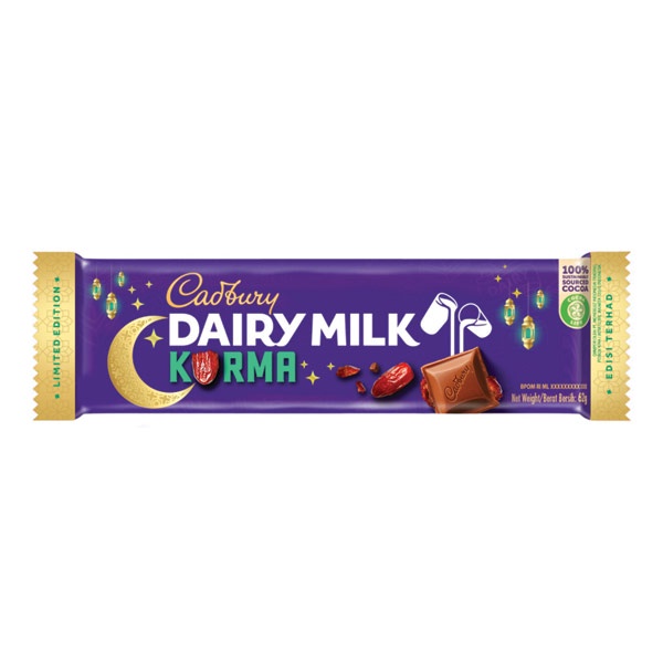 

CADBURY DAIRY MILK KURMA 62 GR - COKELAT