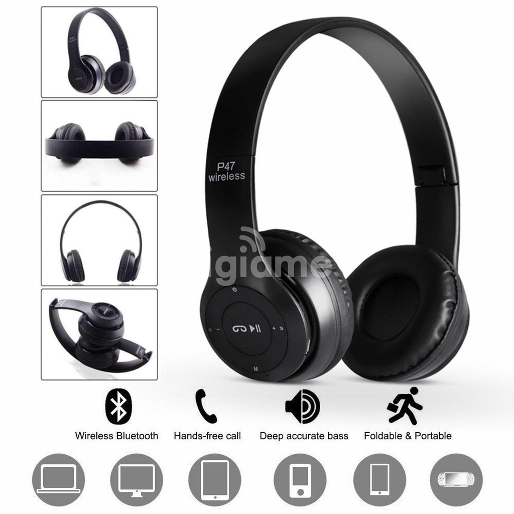 HEADPHONE BLUETOOTH P47 Pure Bass | Headset Bluetooth P47 PRO BY SMOLL