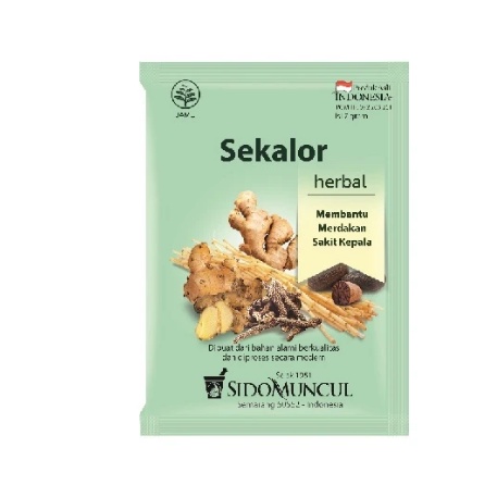 

SIDOMUNCUL Jamu Sekalor Herbal Meredakan Sakit Kepala 1 pcsRS
