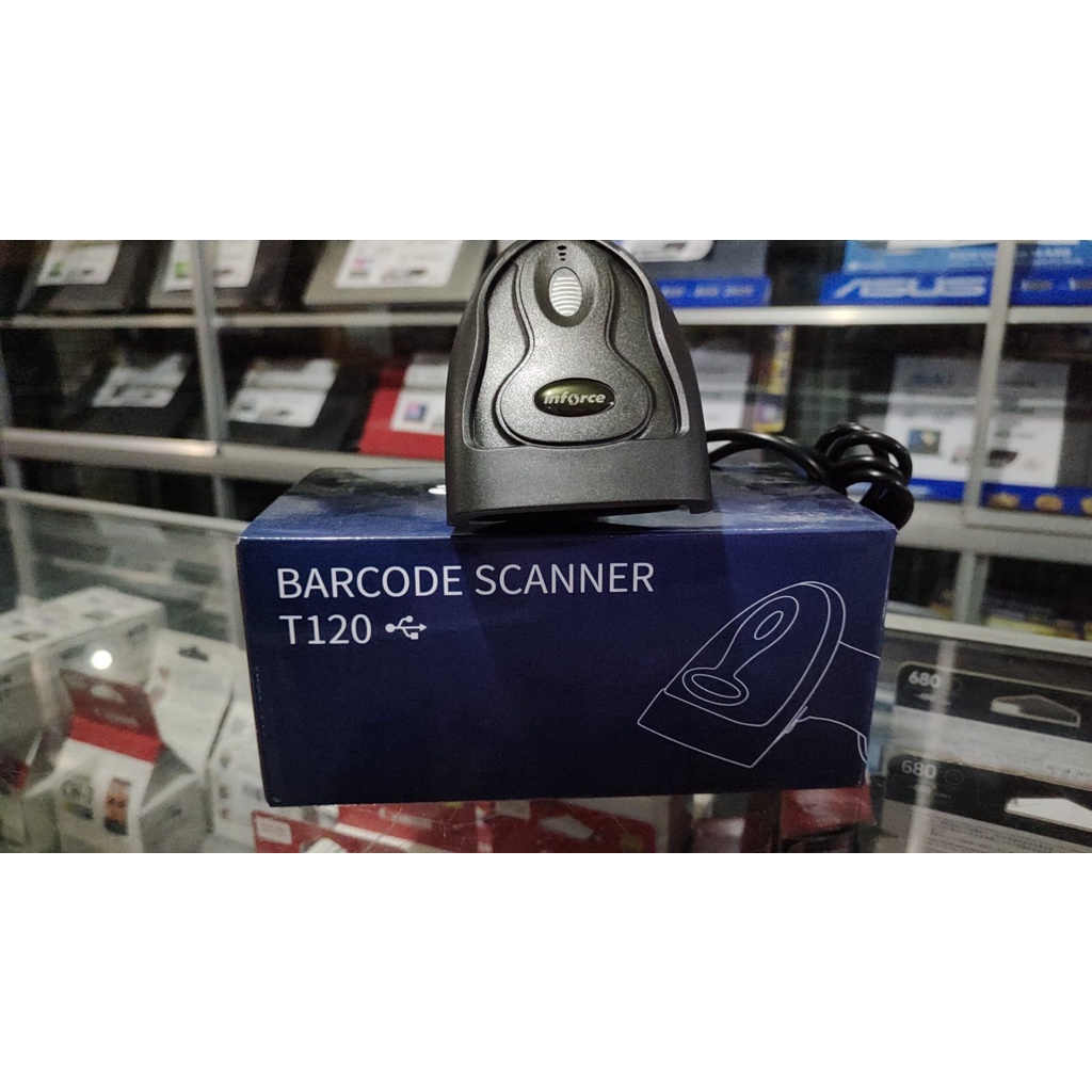 Barcode Scanner Inforce T120 1D USB Wired Kabel