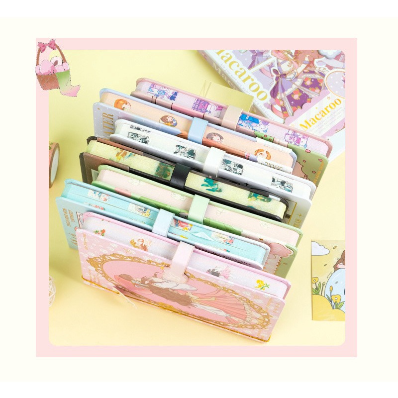 BUKU DIARY JOURNALING SCARPBOOK HARDCOVER KANCING MAGNET MOTIF ANIME LUCU CATATAN HARIAN BUKU MEMO ISI 128 LEMBAR BERWARNA @banyak