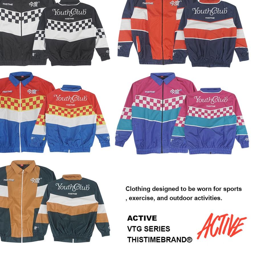 New Thistimebrand Jacket Vintage Club  ( jaket parasut ) S M L XL XXL XXXL jaket vintage , jaket rac