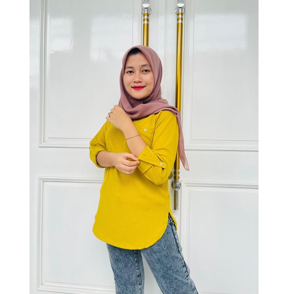 SIAP KIRIM [FENOMENAL POLOS 3 ] Kaos Atasan PHENOMENAL / FENOMENAL wanita Lengan Panjang / KAOS POLO
