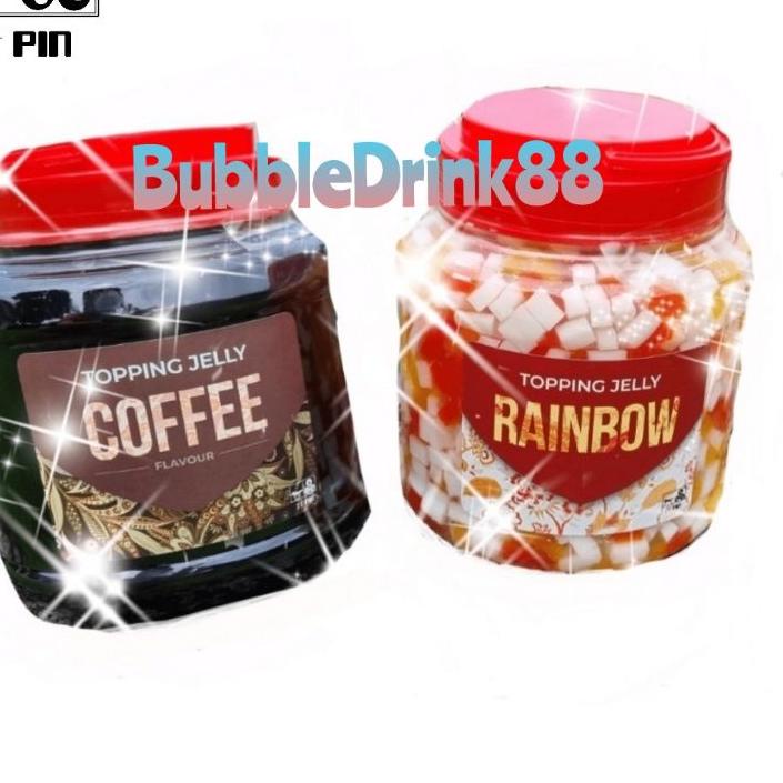 

✻ QQ Rainbow jelly QQ COFFEE JELLY premium itpin jelly 1.2kg Itpin ❉