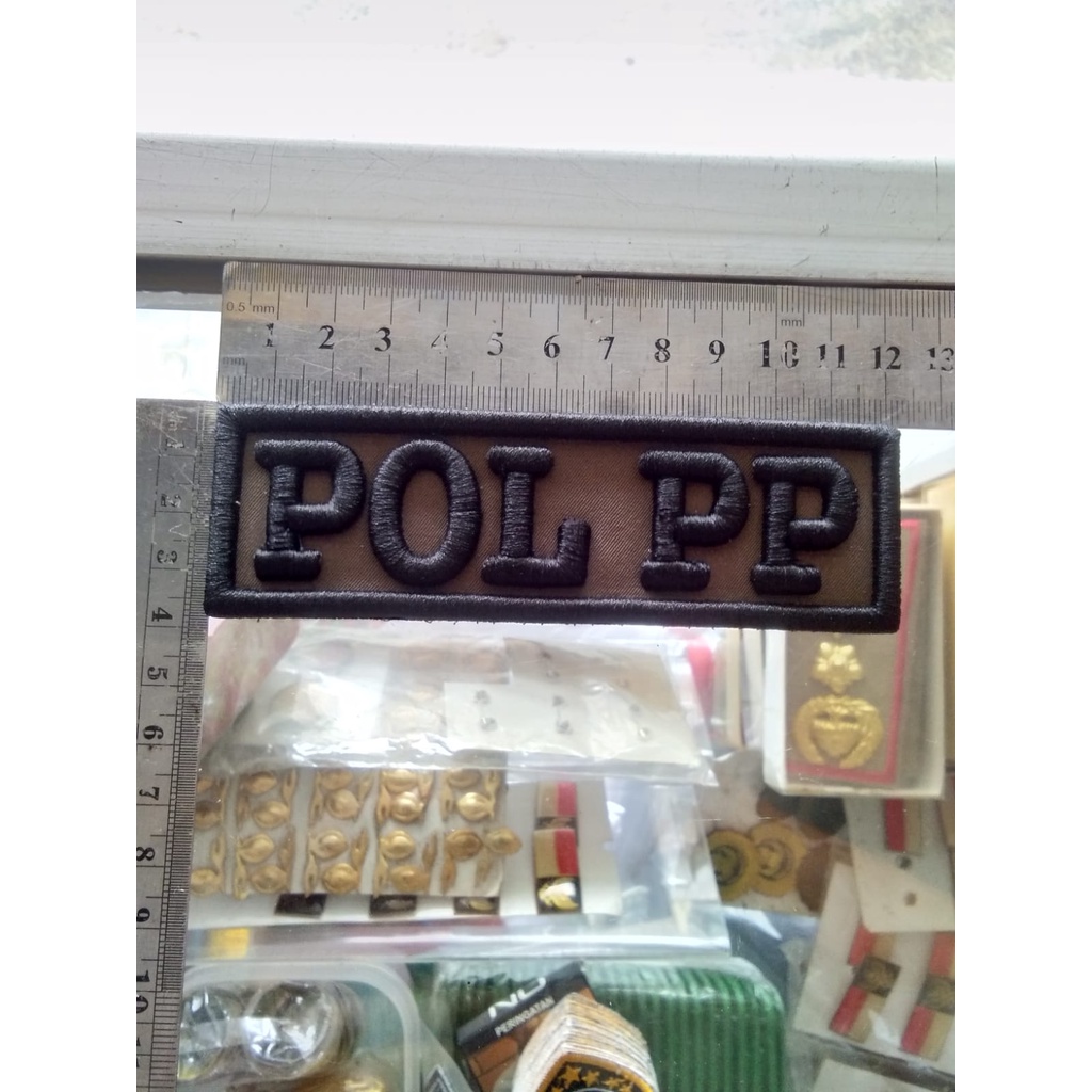 Bordir Timbul NAMA POL PP/ atribut pol pp / Bordir Komputer / Bordir Timbul 3D / Bordir CUSTOM