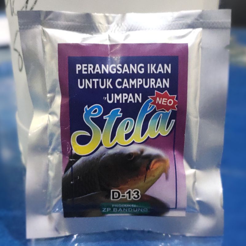 tepung umpan stella D13//umpan pancing ikan mas//campuran umpan//perangsang umpan//perangsang stella