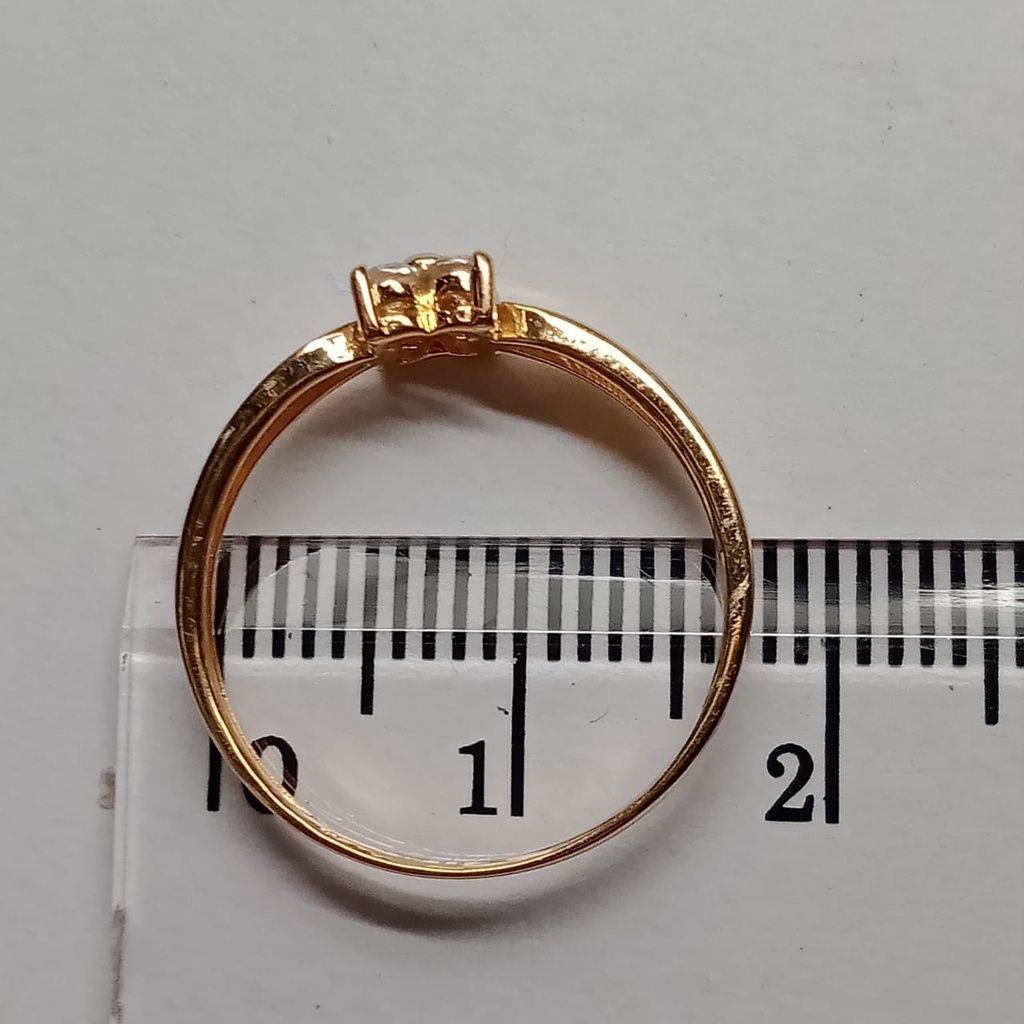 Cincin Emas 17K - 1.2 Gr Kadar 750 - 4402