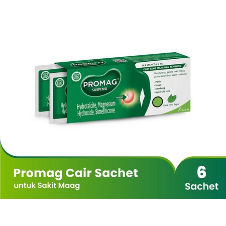 Promag Suspensi Cair per box isi 6 sachet