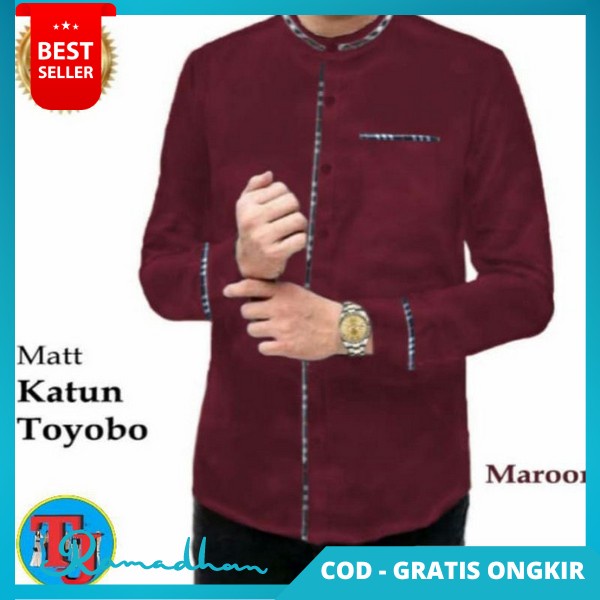 Atasan Koko Pria Dewasa Kemejs Kemko Turki Buju Kokoh Pris Baju Laki Lski Buju Muslim Cowok Kekinian