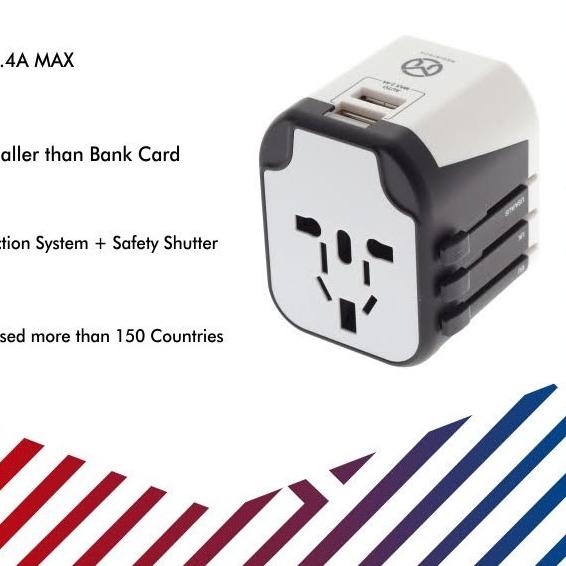 ✼ Mediatech Universal Travel Charger & Adapter MT  ♟