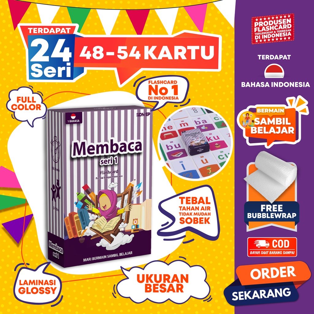 KONSEP FLASHCARD PAKET MEMBACA