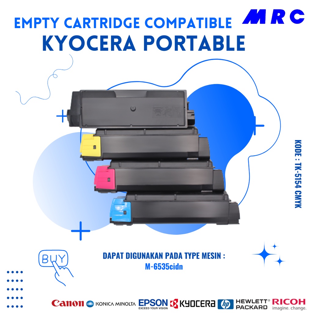 EMPTY CARTRIDGE / BOTOL TONER KYOCERA COMPATIBLE M-6535cidn P6035 CMYK