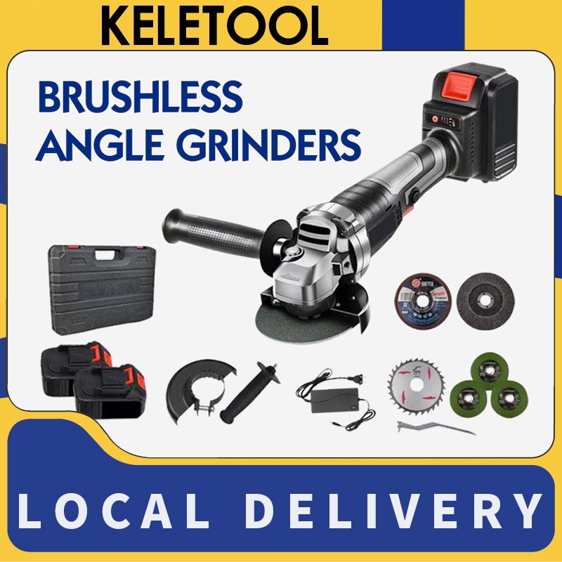 Gerinda cordless mesin gerinda batrei APR  Gerinda Cordless Tangan Baterai Angle Disc Grinder Gurind